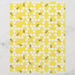 Bumble Bee Scrapbook Paper Dual-sided Personalized Flyer