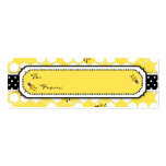 Bumble Bee Skinny Gift Tag business cards