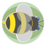 Bumble Bee Round Stickers