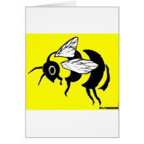 bumble bee tee greeting card