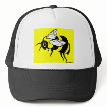 bumble bee tee trucker hat