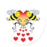 Bumble Bees & Hearts stickers
