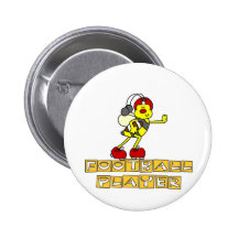 Bumblebee Football Player Tshirts and Gifts Pinback Buttons
