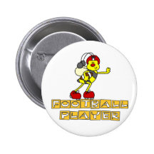 Bumblebee Football Player Tshirts and Gifts Buttons