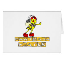 Bumblebee Football Player Tshirts and Gifts Card