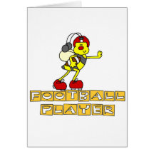 Bumblebee Football Player Tshirts and Gifts Cards