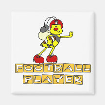 Bumblebee Football Player Tshirts and Gifts Refrigerator Magnet