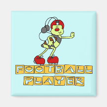 Bumblebee Football Player Tshirts and Gifts Magnets