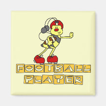 Bumblebee Football Player Tshirts and Gifts Fridge Magnet