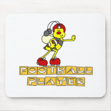 Bumblebee Football Player Tshirts and Gifts Mouse Pads