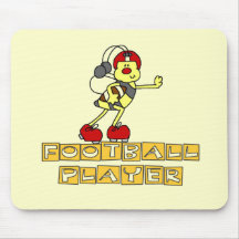 Bumblebee Football Player Tshirts and Gifts Mousepad