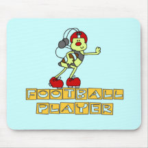 Bumblebee Football Player Tshirts and Gifts Mouse Pad