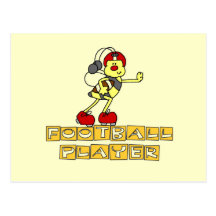 Bumblebee Football Player Tshirts and Gifts Postcards