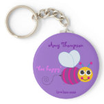 Bumblebee Keychain ID Tag