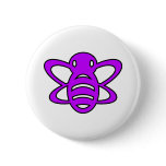 Bumblebee or Bumble Bee Honey Queen Wasp Purple buttons