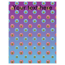 Bumblebee pattern on purple blue fade