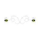 Bumbling Bumble Bees Ornament photo sculptures