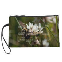 Bumbling in the Clover; 2013 Calendar Wristlet Clutches
