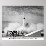 Bumper 8, First Rocket Launch from Cape Canaveral posters