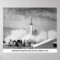 Bumper 8, First Rocket Launch from Cape Canaveral Posters