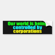 BUMPER being controlled Bumper Sticker