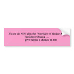 Bumper sticker..