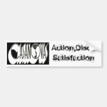 Bumper Sticker, Action,Disco Satisfaction