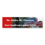 Bumper Sticker-Anti-Obama Health Care Plan bumper stickers