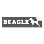 Bumper sticker Beagle - Grey bumper stickers