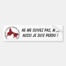 Bumper Sticker Cabernet CHA Blanc Logo Bordeaux