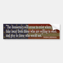Bumper Sticker - Founding Father Quote