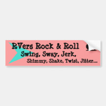 Bumper Sticker Fun Vintage Dance Styles RV Humour