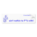 Bumper Sticker (G) bumper stickers