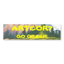 BUMPER STICKER - GO GREEN!