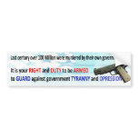 Bumper Sticker GUN RIGHTS bumper stickers