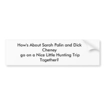 Bumper sticker, hunting