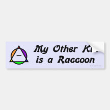 Bumper Sticker -  Racoon