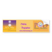 Bumper sticker- The New Way POD