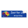 Bumper Sticker Tropic  Zest for Life