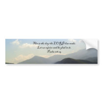 Bumper Stickers: Mountain Scenery with Psalm