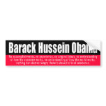 BUMPER Z obama 987 bumper stickers