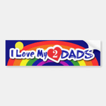 BUMPERSTICKERS - Luv 2 Dads Bumper Stickers