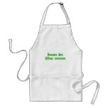 Bun In the Oven - green Apron