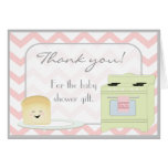 Bun in the Oven Pink Thank You Card