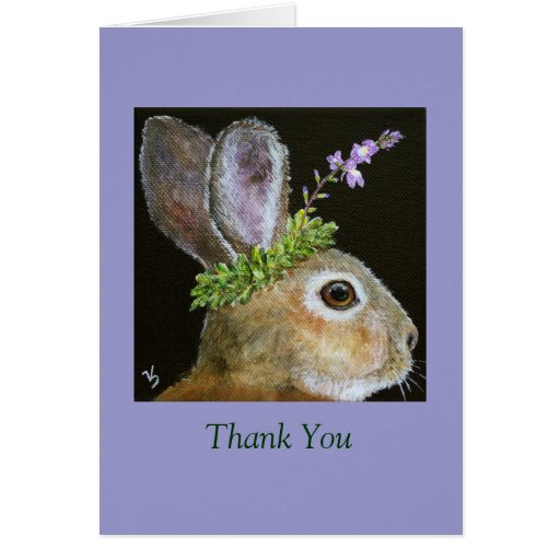 bun, Thank You note card