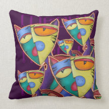 Bunch 'O' Cats American MoJo Pillow