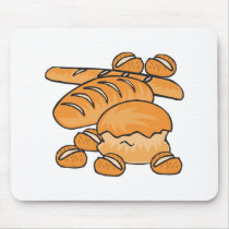 bunch of bread and rolls mouse pad