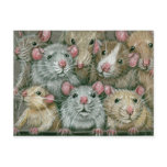 Bunch of Rats at Rattie Reunion Postcard