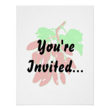 Bunch of red peppers personalised announcement