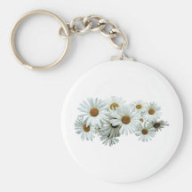 Bunch of White Daisies Keychain